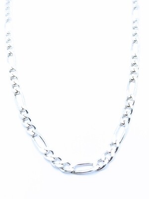 Silver 925 Solid handmade figaro necklace Silver 925 Solid handmade figaro necklace