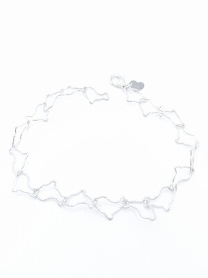 Silver 925 dolphin white or rose anklet