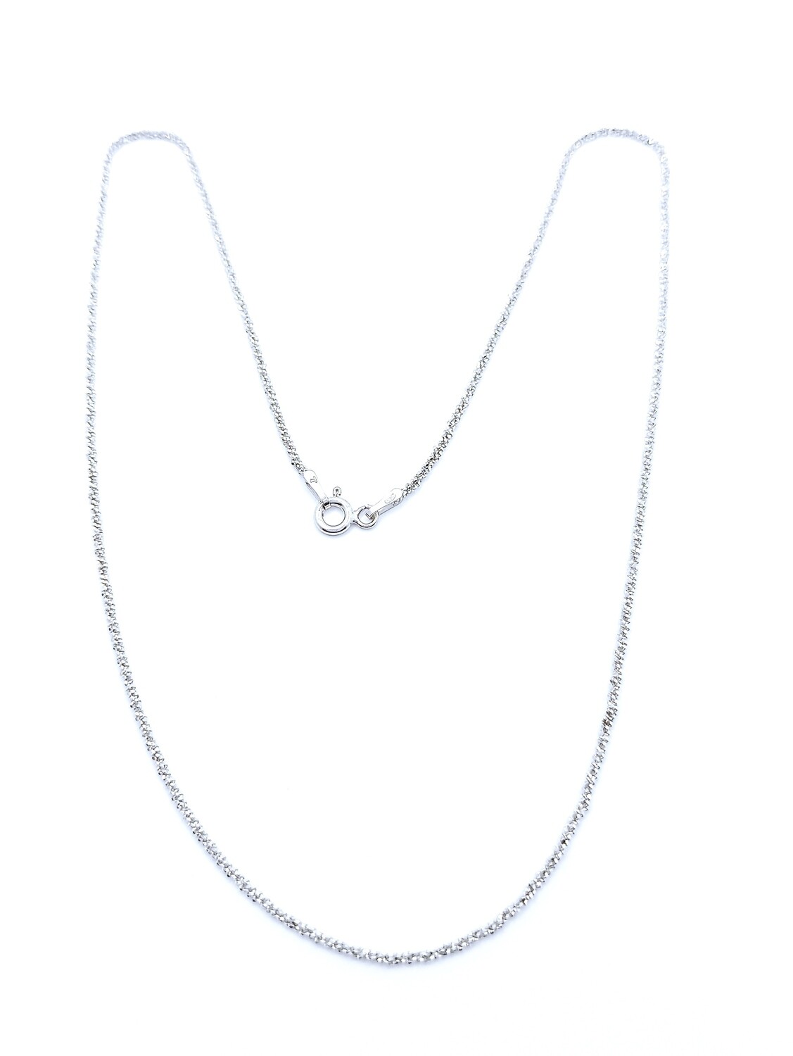 Silver 925 neck chain margarita diamond cut design