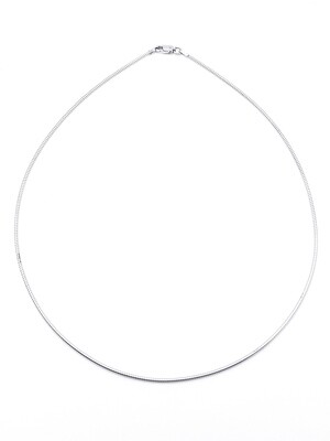Silver 925 wire chain chocker necklace