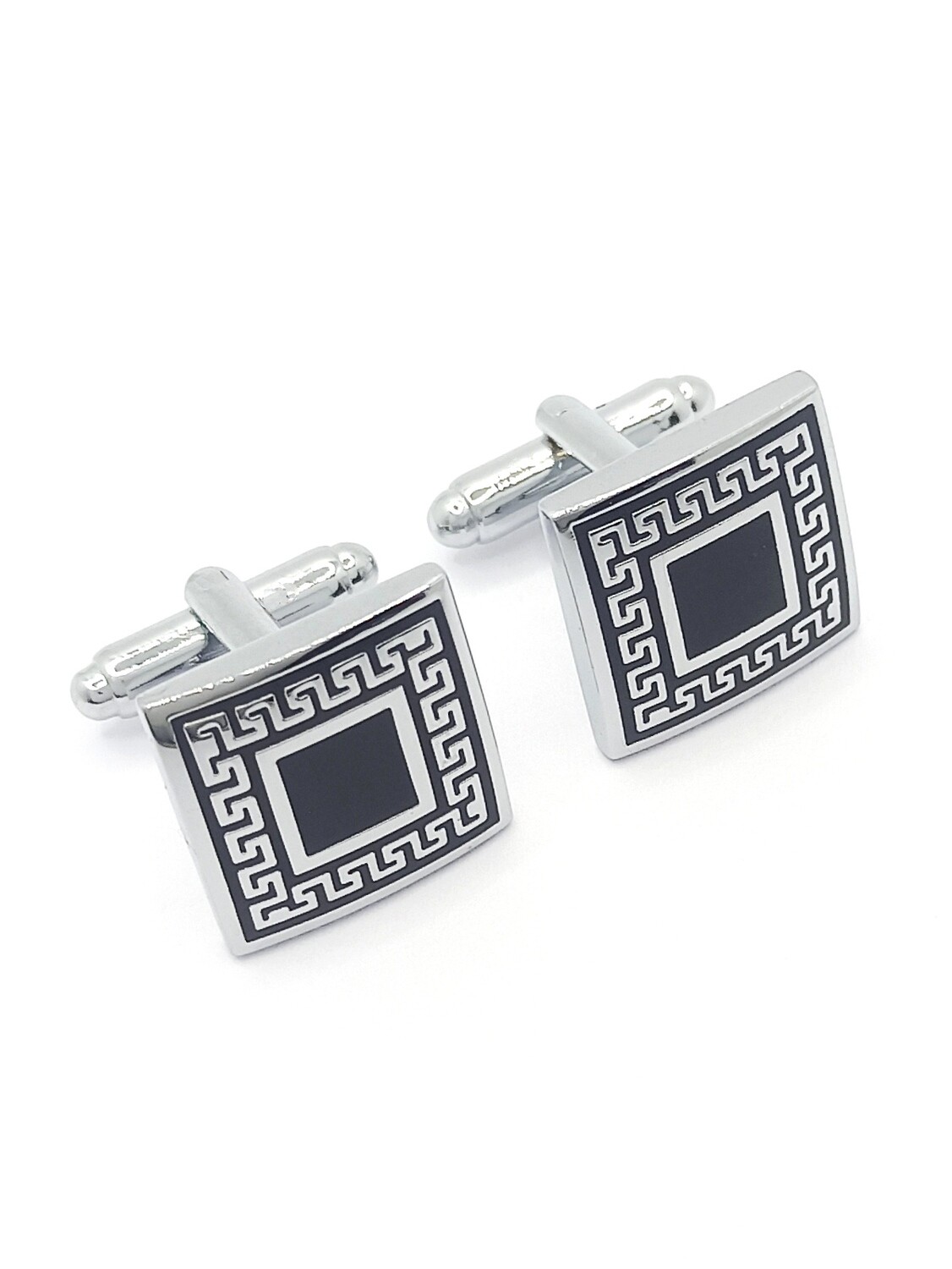 Stainless steel 316L maiandros cuffinks