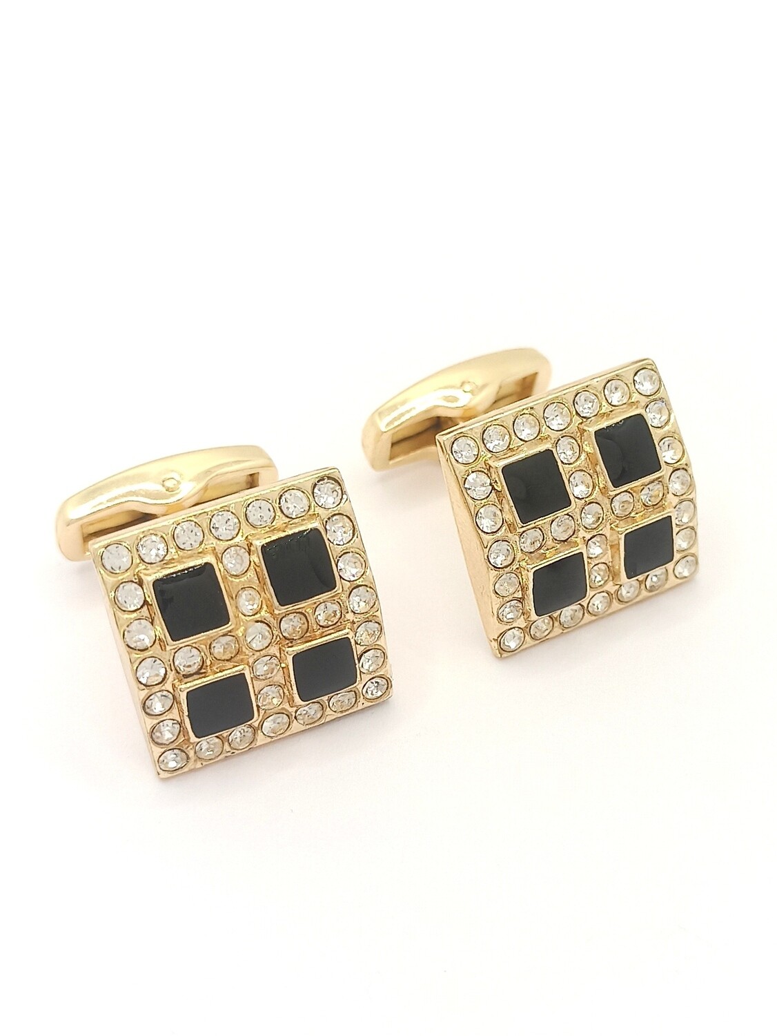 Stainless steel square cufflinks