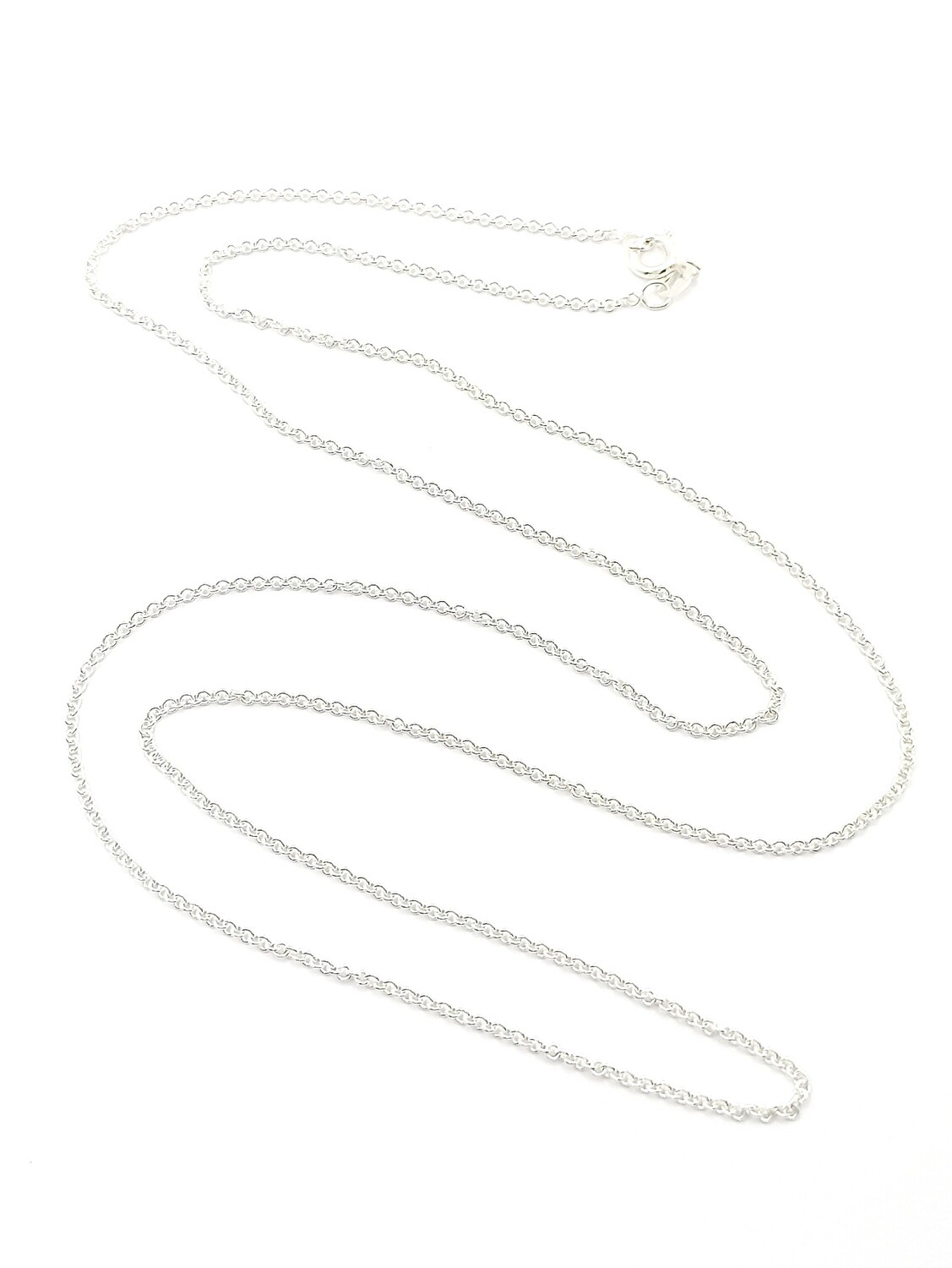 Silver 925 long circle neck chain 70cm
