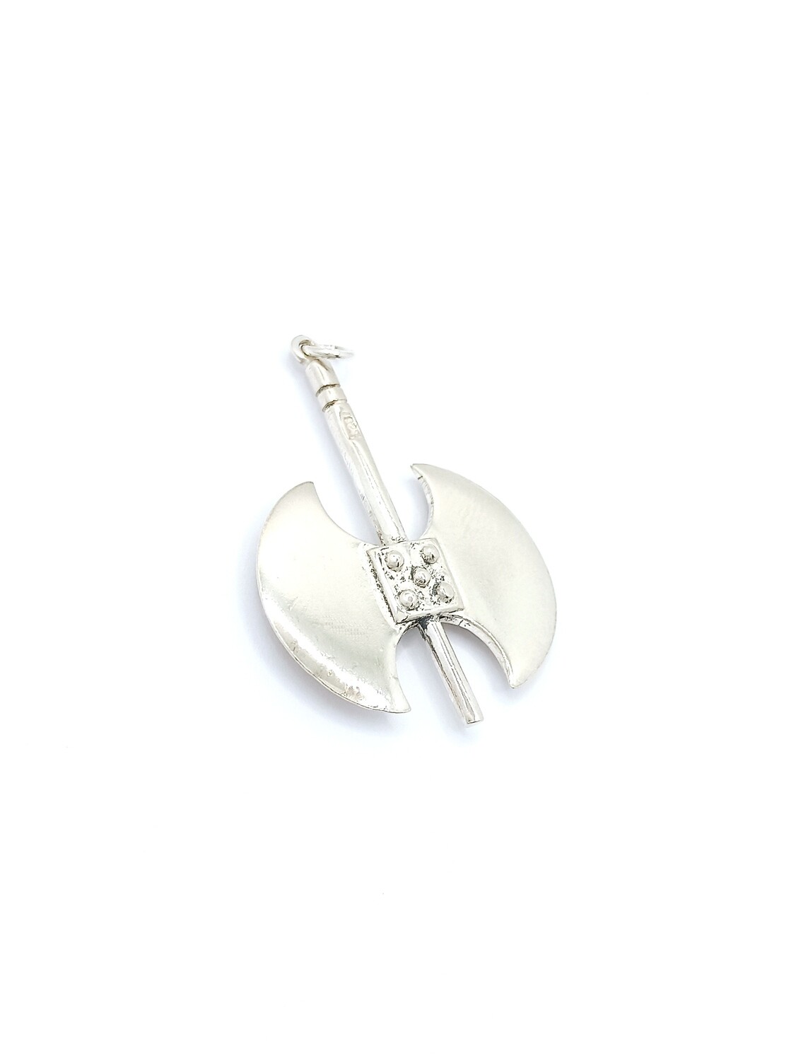Silver 925 solid double axe pendant, MODEL-SIZE: 1 Pendant height : 5cm-Width : 3.4cm