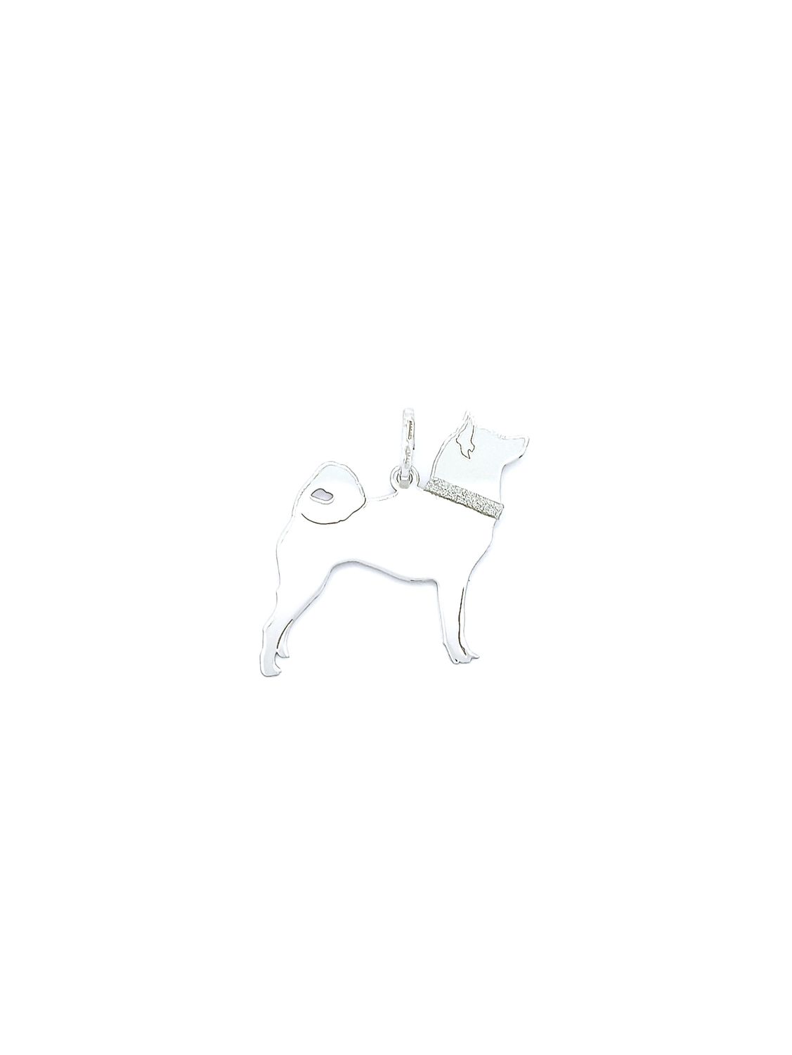 Silver 925 Shiba Inu dog pendant