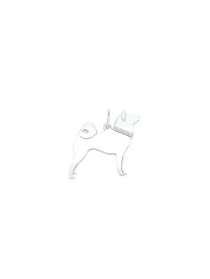 Silver 925 Shiba Inu dog pendant