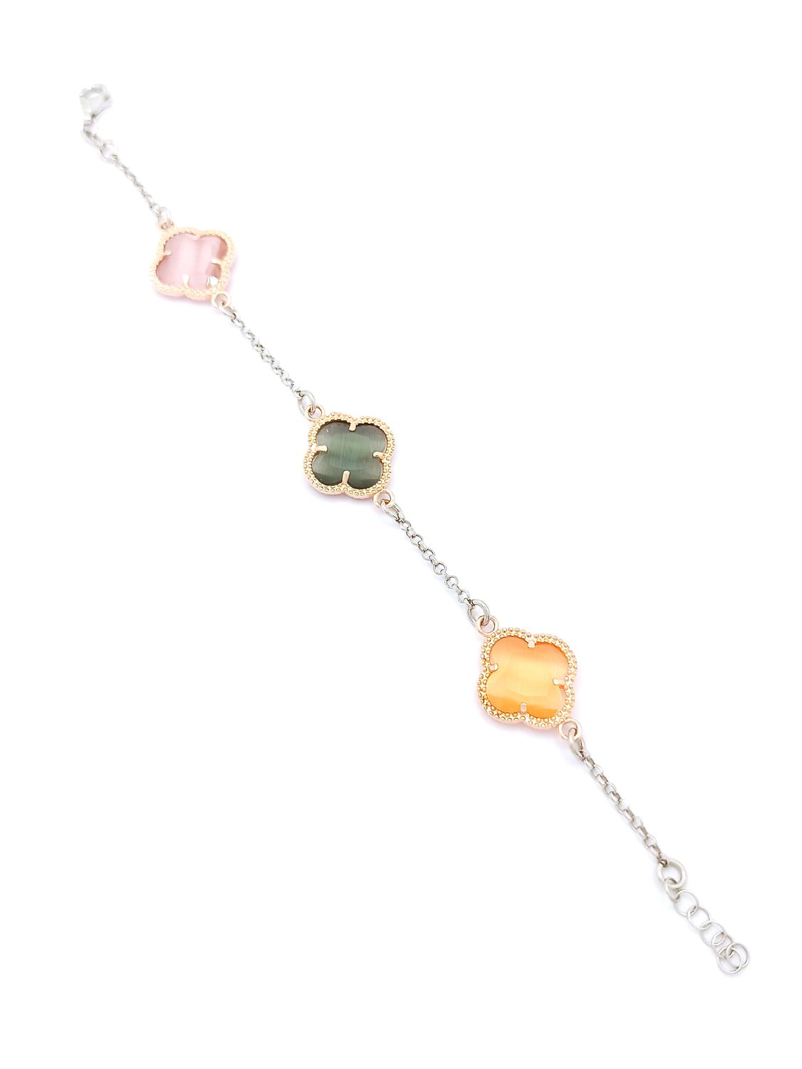 Silver 925 van cleef type hand bracelet