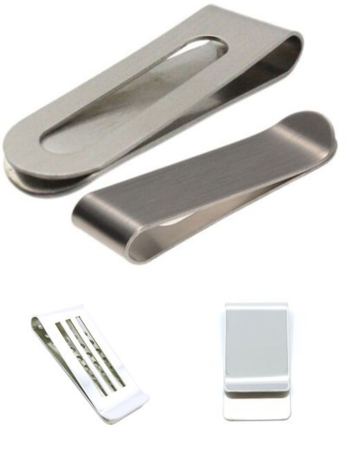Stainless steel silver money clip
