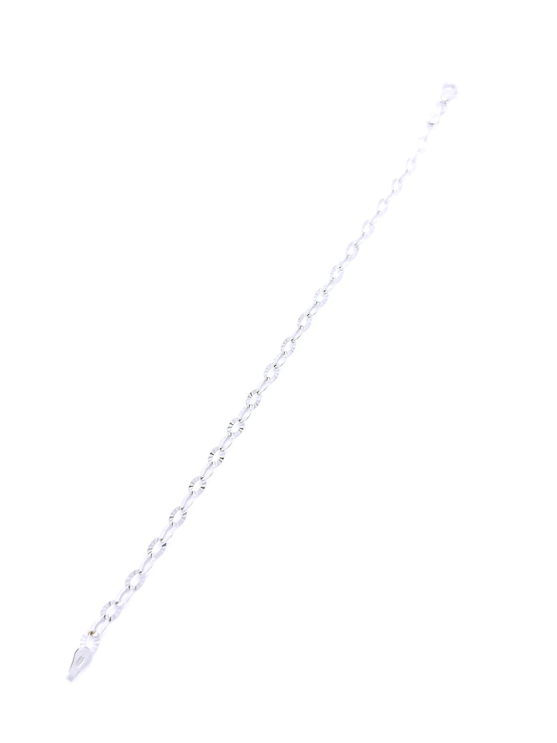 Silver 925 diamond cut modern design hand bracelet