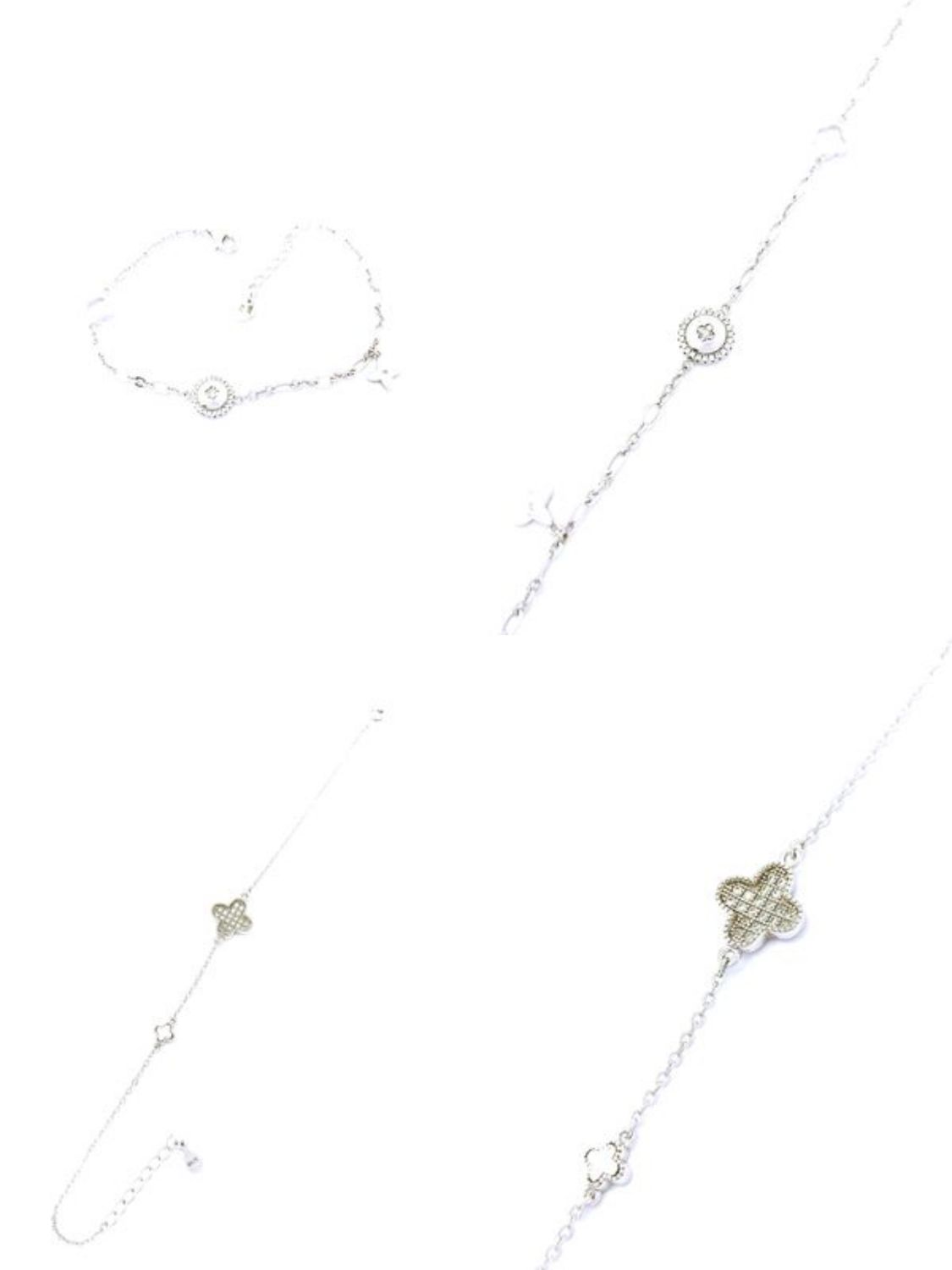 Silver 925 van cleef type hand bracelet
