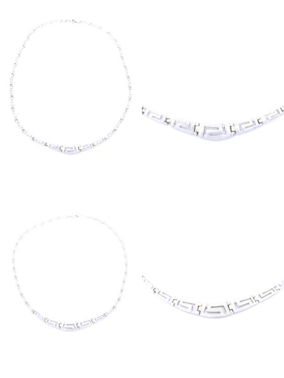 Silver 925 solid handmade Greek necklace