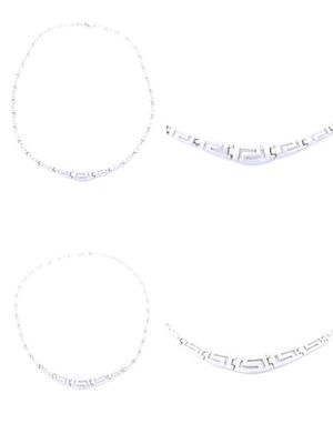 Silver 925 solid handmade Greek necklace