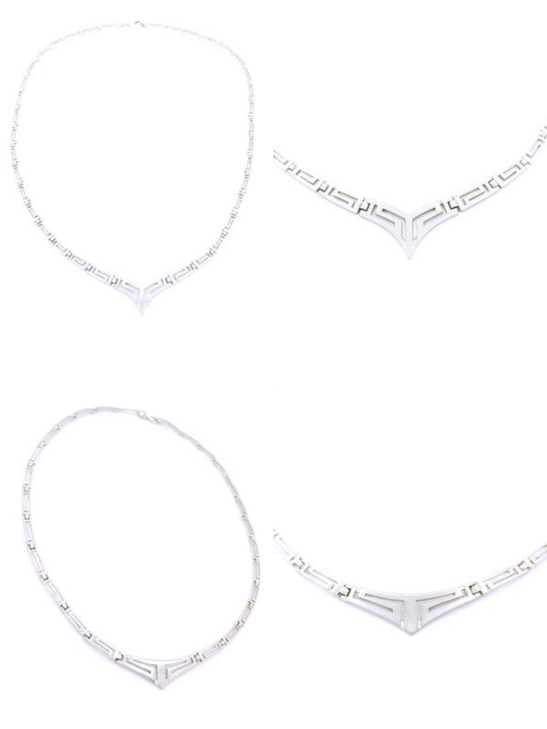 Silver 925 solid handmade Greek necklace