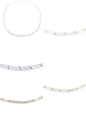 Silver 925 solid handmade Greek necklace
