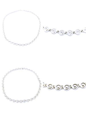 Silver 925 solid handmade Greek circle of life necklace