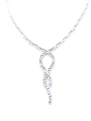 Silver 925 solid handmade Greek necklace