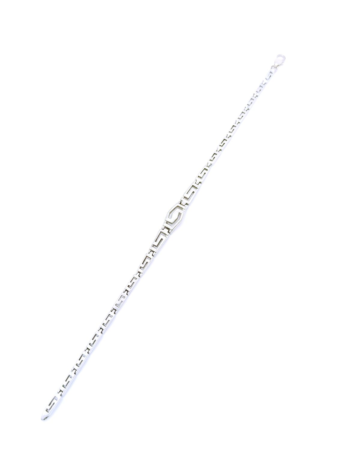 Silver 925 Meandros design hand bracelet