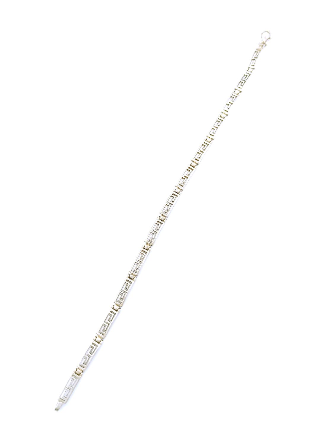 Silver 925 Meandros design hand bracelet