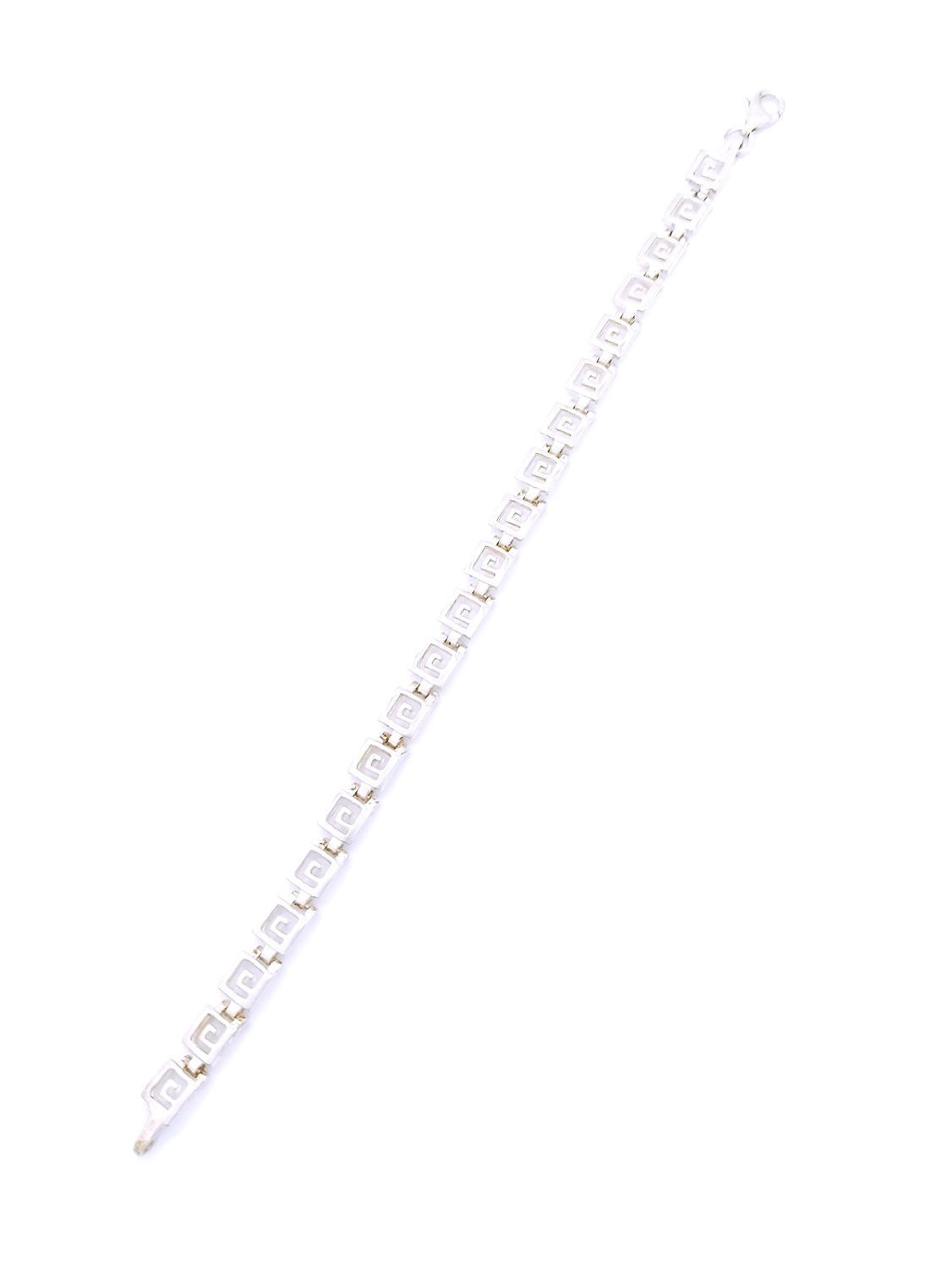Silver 925 Meandros design hand bracelet