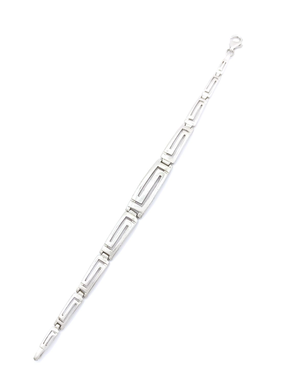 Silver 925 Meandros design hand bracelet