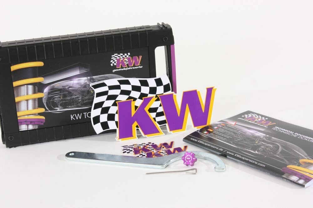 KW Gewindefahrwerk Variante 3 Inox (mit Druck- & Zugstufendämpfung)