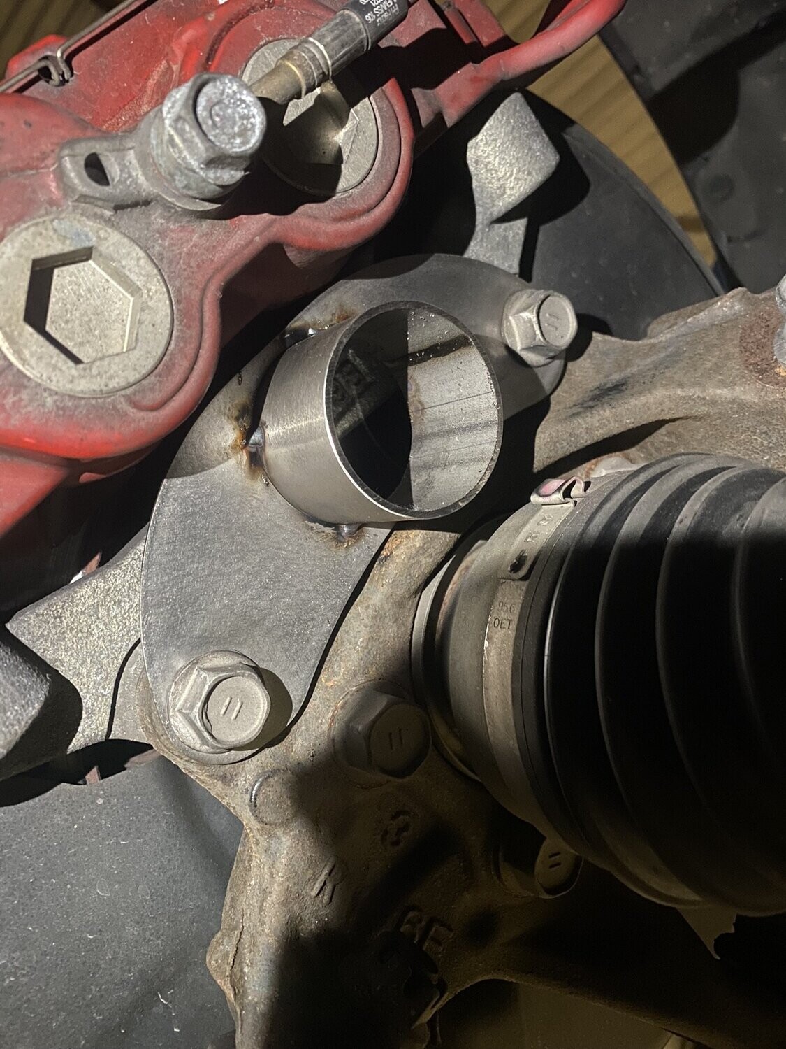 GR Yaris  Ankerbleche + Schlauch zur Nachrüstung