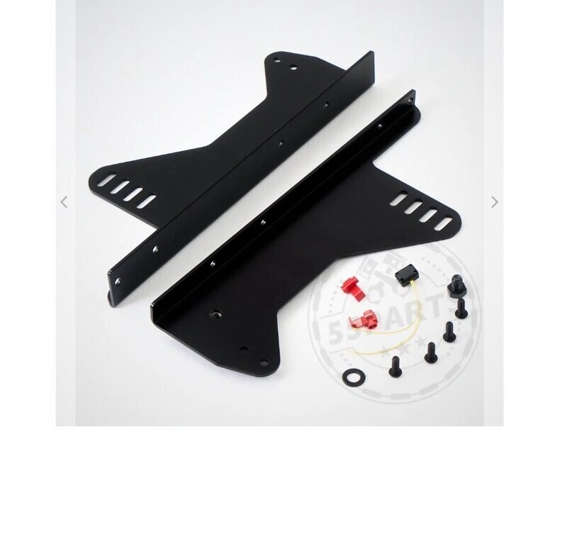 55PARTS: STAHL SEITENADAPTER FÜR ORIGINALE LAUFSCHIENEN MIT RECARO POLE POSITION