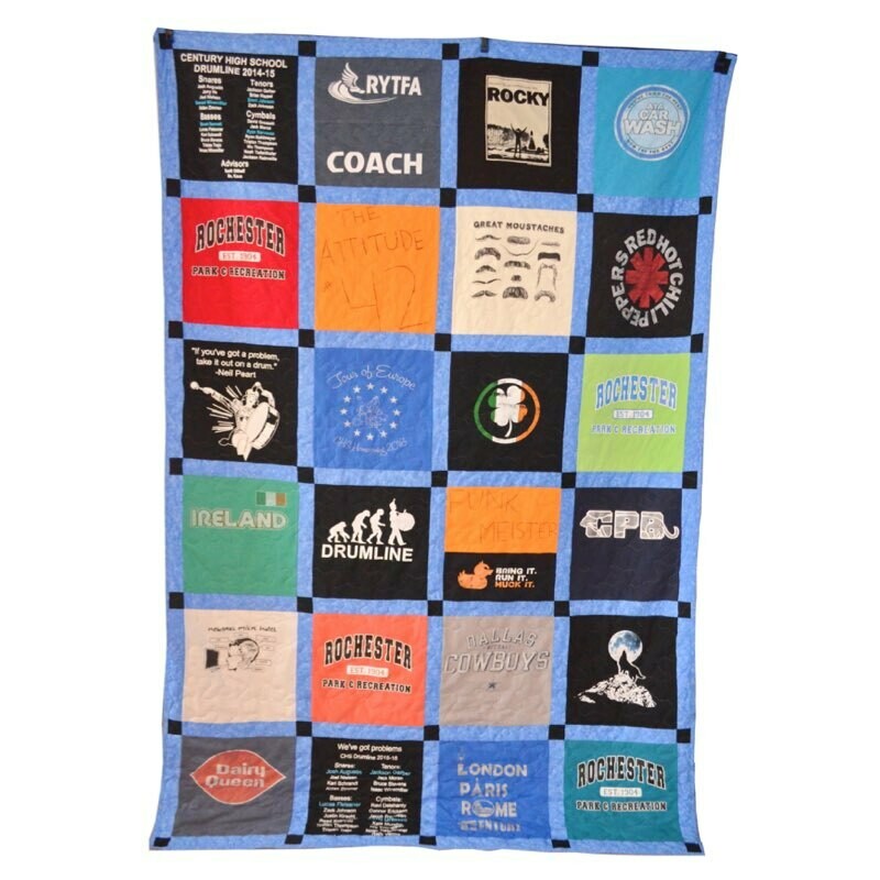 TWIN Checkerboard Quilt (24 Shirts)