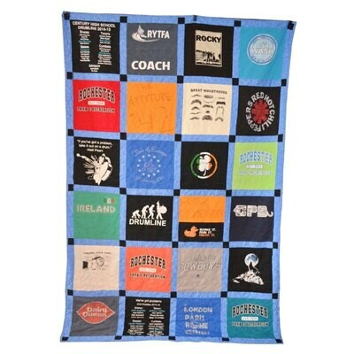 TWIN Checkerboard Quilt (24 Shirts)