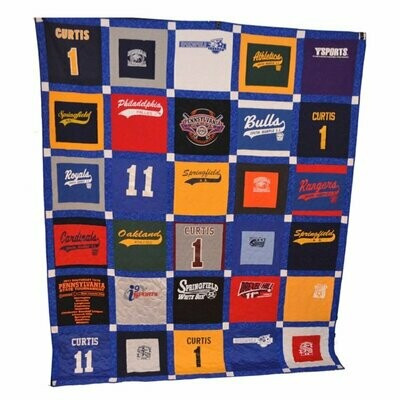 FULL Size Checkerboard Quilt (30 Shirts)