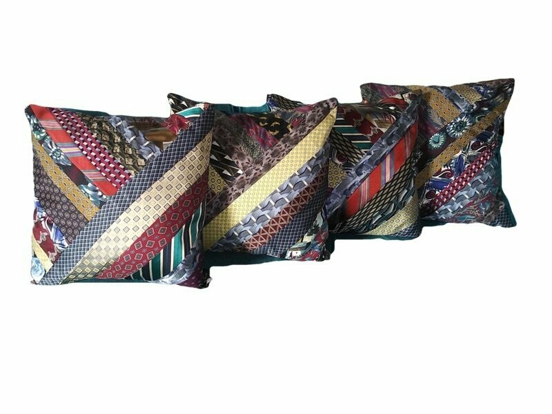 18" Strip Tie Pillow