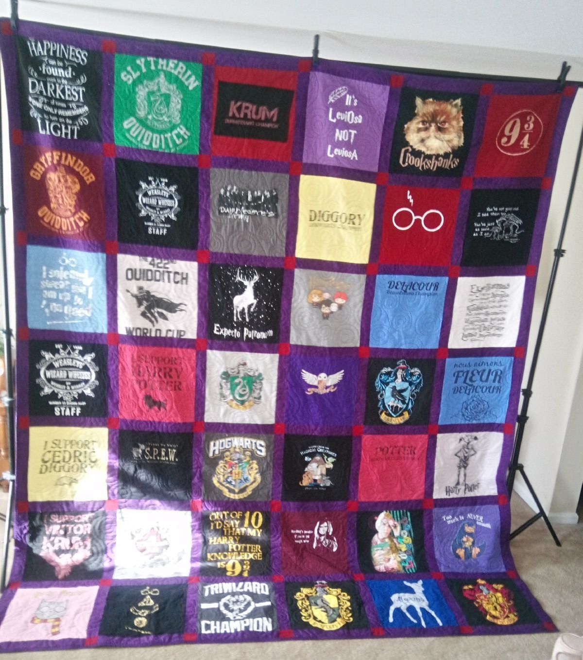 QUEEN Checkerboard Quilt (42 Shirts) QUEEN Checkerboard Quilt (42 Shirts)