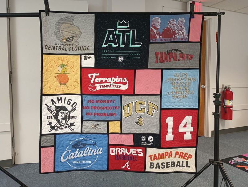 LAP Size Stained Glass Quilt (15-20 Shirts) LAP Size Stained Glass Quilt (15-20 Shirts)