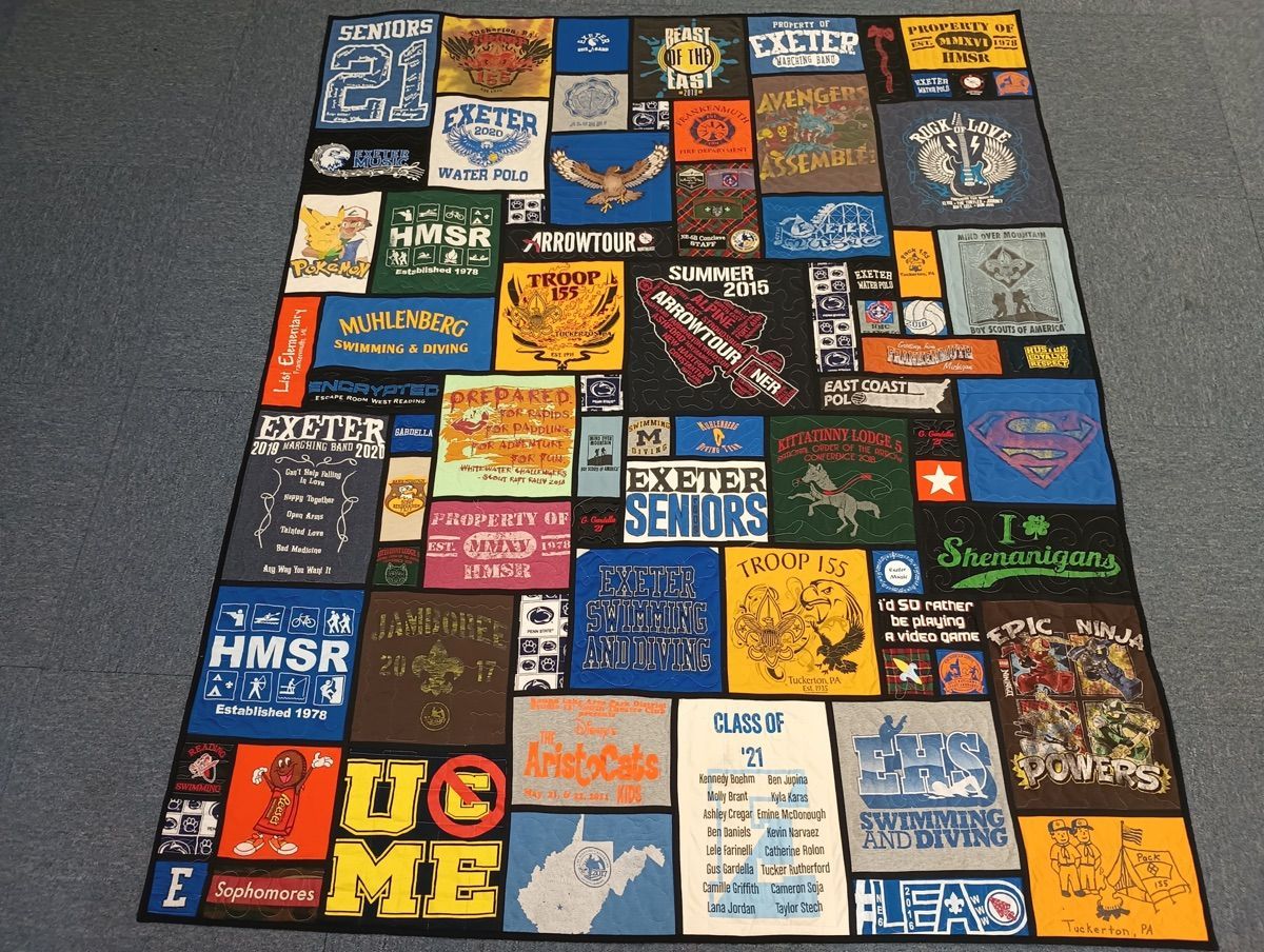 TWIN Stained Glass Quilt (38-45 Shirts)