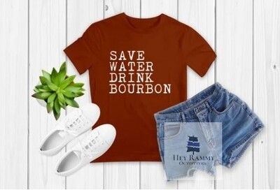 Save Water Drink Bourbon T-shirt