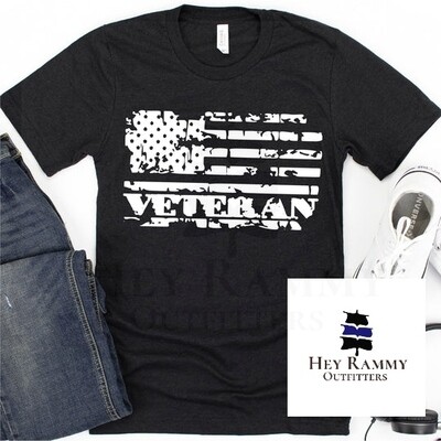 Veteran American Flag Unisex T-shirt