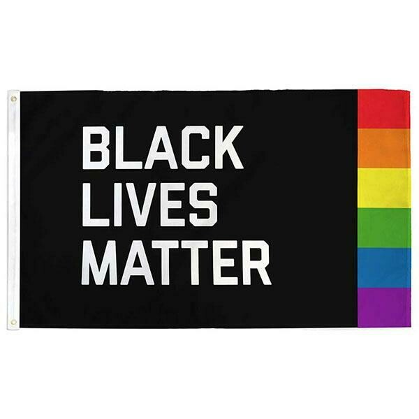 Black Lives Matter + Pride Flag