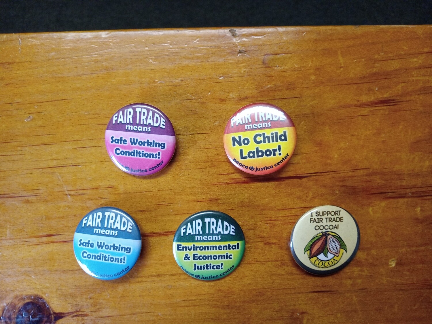 Fair Trade Button Pack