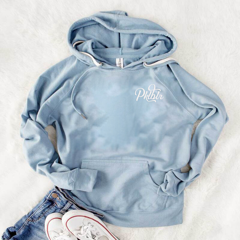Embroidered Pickleball Lightweight Terry Hooded Pullover