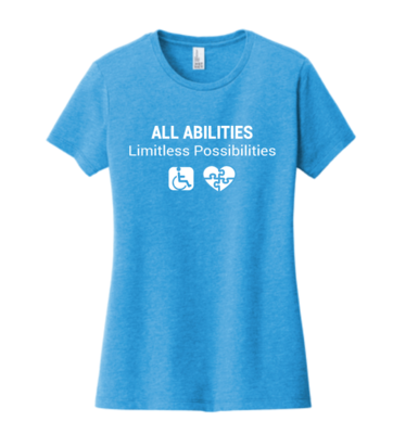 Women's ABILITY T-Shirt HEATHER BLUE