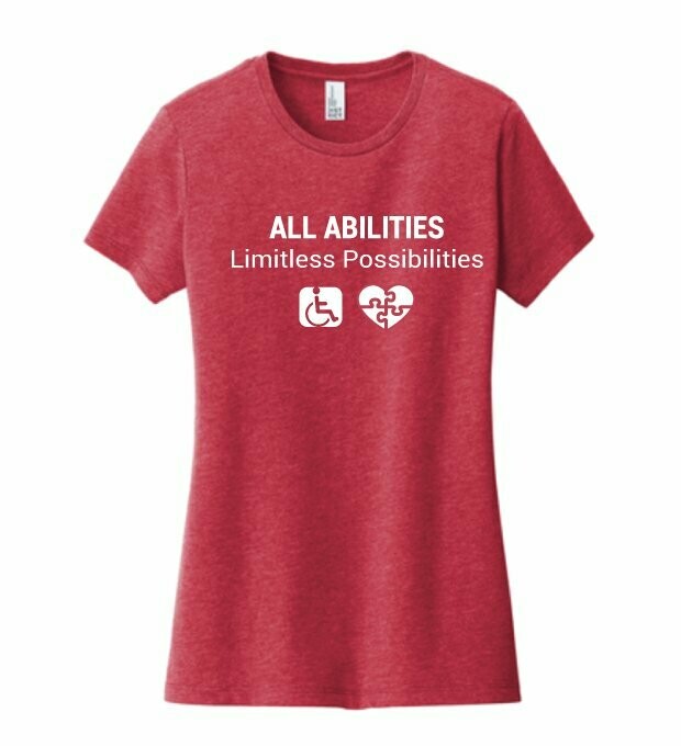 Women's ABILITY T-Shirt HEATHER RED