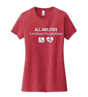 Women's ABILITY T-Shirt HEATHER RED