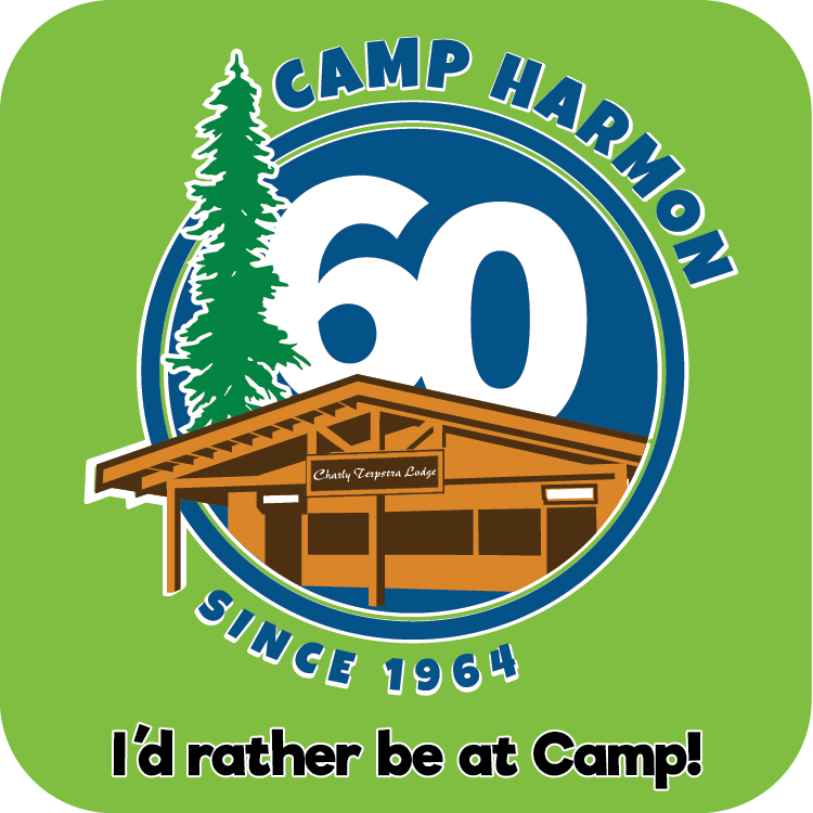 Camp Harmon 60th Anniversary Sticker