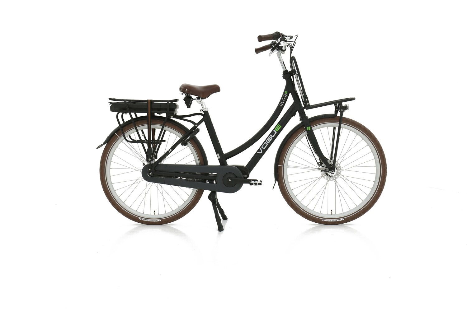 Vogue Elite E-Bike E-Transportfiets Mid. M300 Mat Zwart