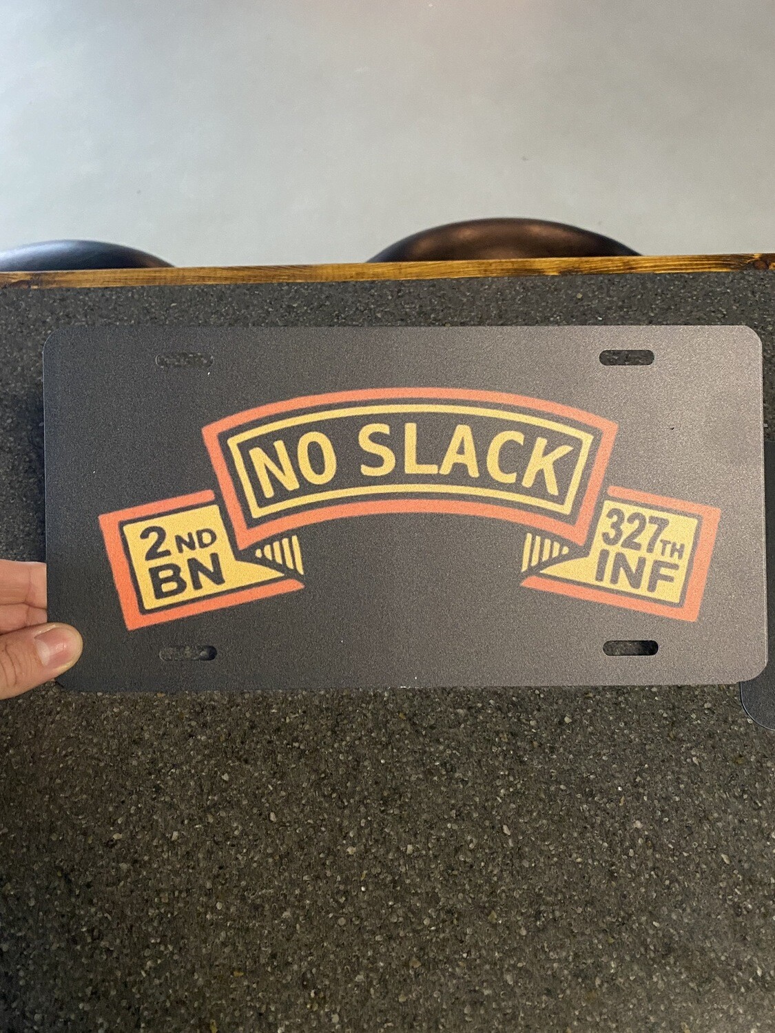 No Slack license plate