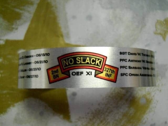 No Slack Memorial Bracelet
