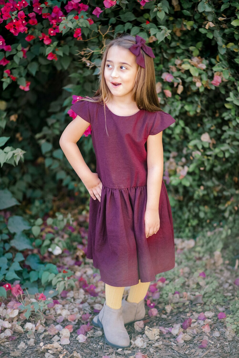 Beth Dress in Mulberry