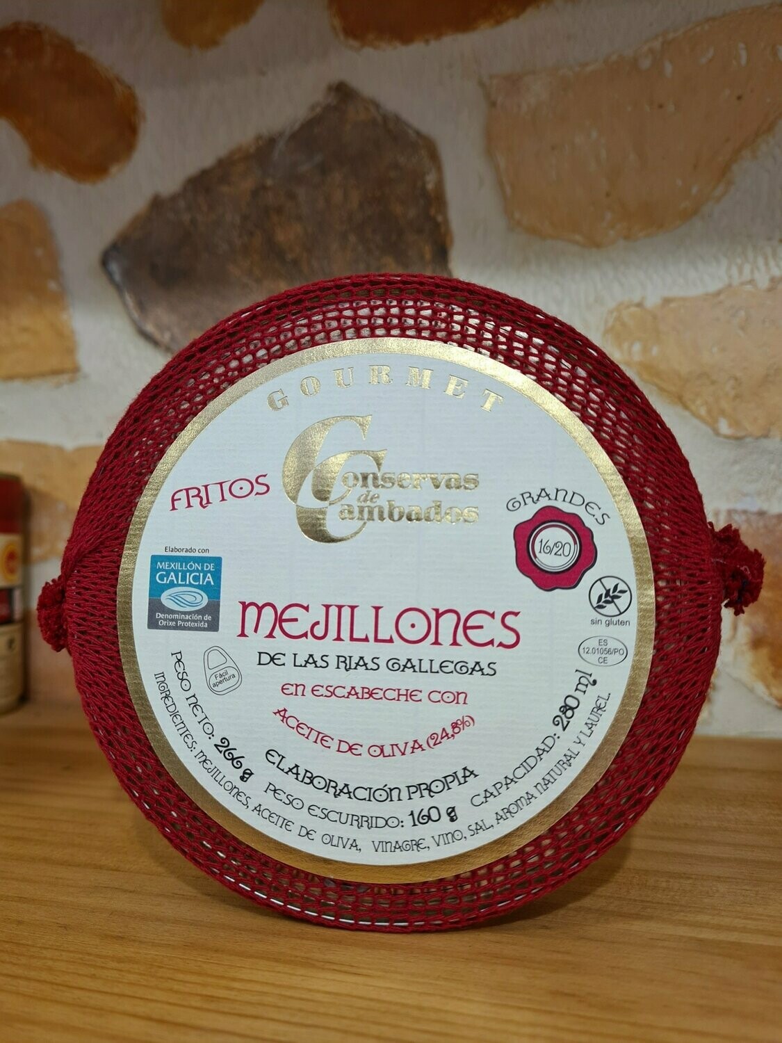 Mejillones de las Rías Gallegas en Escabeche Oliva 16/20