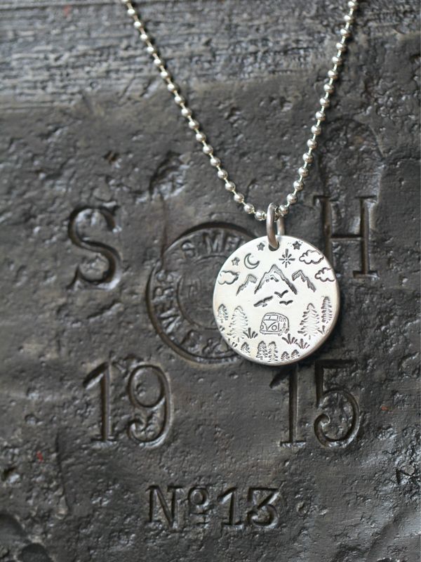 PUNCHED PIC necklace