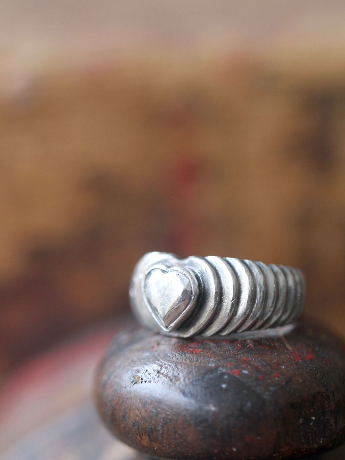PUNCHED HEART Ring